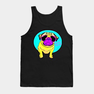 cute pug with sunglasses Tank Top